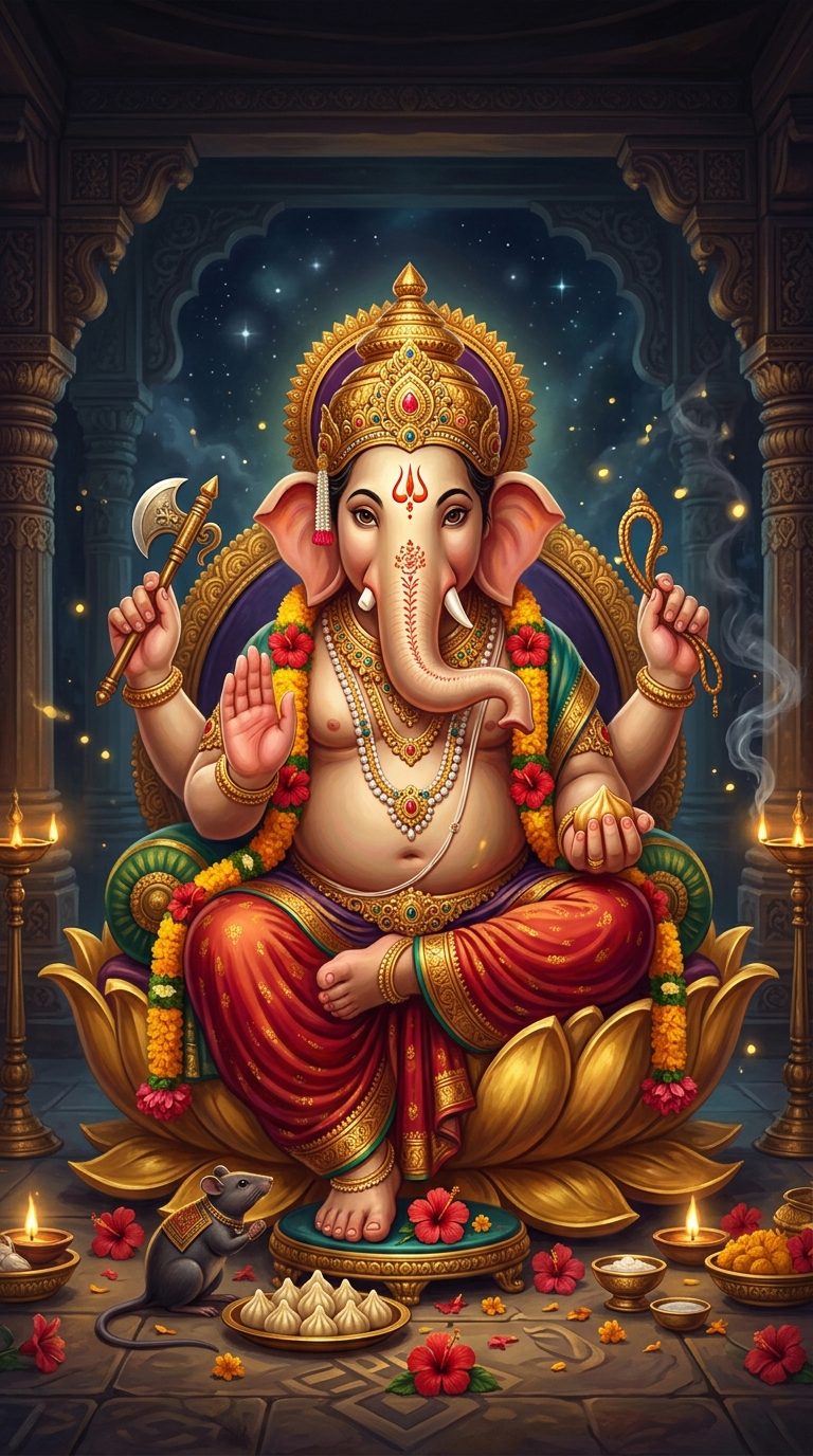 Ganesha — Remover of obstacles, lord of beginnings