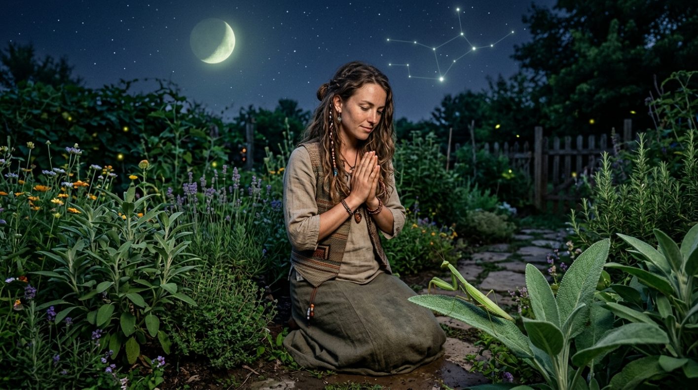 Virgo — Praying Mantis spirit animal